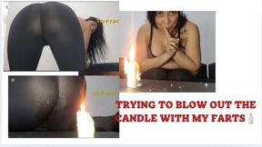 ME TRYING TO EXTINGUISH THE CANDLE WITH MY FARTS, AFTER EATING A LOT OF BROCCOLI WITH EGG