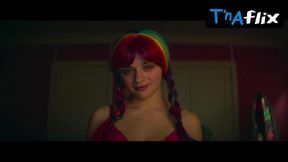 Joey King in sexy lace underwear and fishnet stockings for webcam fun