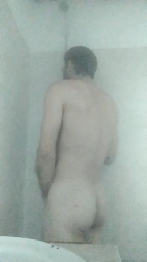 In the shower