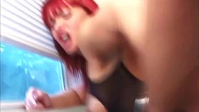 katja kassin anal deep throat in fishnet lingerie