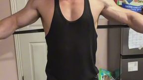 Resistance Band Flex & Strip – Bodybuilder Muscle Worship