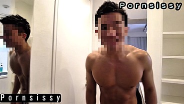 J22 Couple Gay Asian Amateur Muscle BigCock Fuck Bareback - copy