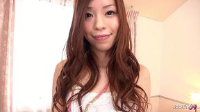 petite japanese teen get intense real orgasm at solo masturbation while uncensored jav casting