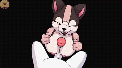 Big dick furry smashes creampie until cum drips from pussy