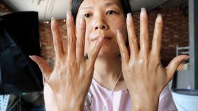 MARTINA's sexy arms and HAND FETISH