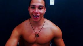 Muscular Marcos Has Flex Show