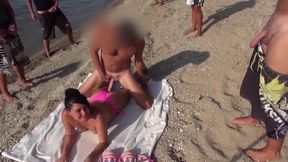 Public! Mass Meet-up At Banana Beach With Guaranteed Cumshot With Alexandra Wett