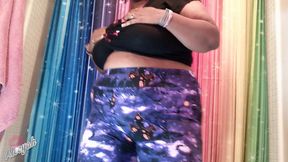 Jiggly Belly & Wobbly BBW Body in Tight Spooky Pants!