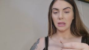 Giantess dominates tiny man and his girlfriend