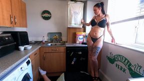 Stepping On His Head On The Kitchen Floor 2