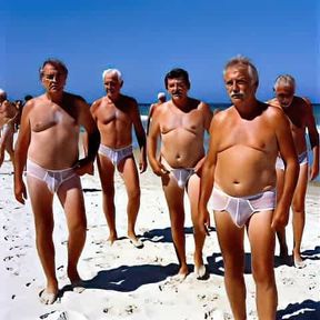 Ai Grandpas, and Daddies at the nude beach