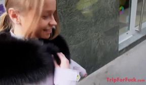 Petite Blonde Gymnast gets creampied