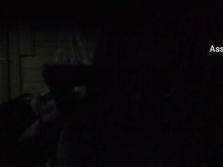 Married woman cheating on her husband at a beach kiosk; cuckold catches her and films everything.