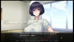 Nope Nope Nurses [ FEMDOM HENTAI game ] Ep.2 this poor man has to ejaculate every 3 hours at least !