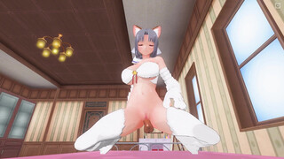 3D HENTAI POV Yumi rides cock to get her pussy creampied