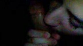 Brunette Turkish whore greedily sucks my big throbbing cock