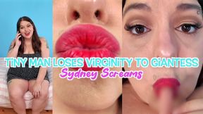 Tiny Man Loses Virginity to Giantess - Your Giant Best Friend Sydney Screams Helps You Finally Lose your Virginity After Giving You a Blowjob - Giantess Sex, POV Virtual Sex, Tiny Man POV - HD 720 WMV