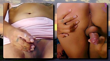 TS Angelique Monroe - My new very special "Cumshot Collection" - part 1