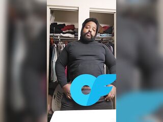 Bearded Thick Male Beats His Knob Throughout Pajama Panties