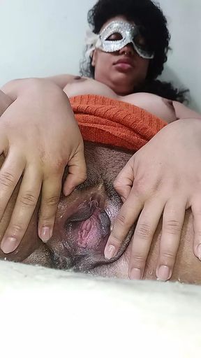 Big creamy pussy cumming deliciously with a hot masturbation