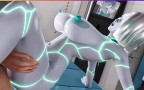 Ahitr 6 - 3D Sex - 3D Cartoon Sex - Fucking All Holes of a Droid Girl (artificial Intelligence Girl) in Slut Mode