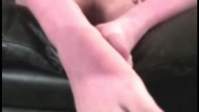 part 1, Pale skin cutie gives a footjob