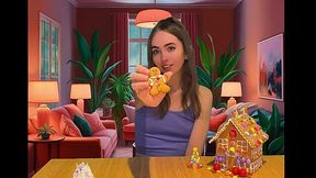 Kitschy porn movie with the Gingerbread Man fucking a white hoe