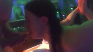 Ankle grab blowjob