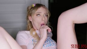 sybilraw - melody marks gets fucked by sybils big black strap!!!