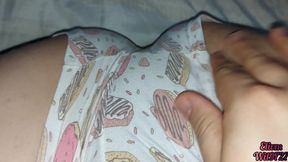 My girlfriend visits me and lets me record her hairy pussy