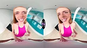 Crazy Holly Molly seduces stranger at luxury motel pool - teenmegaworld