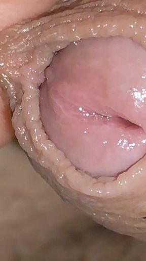 Amazing Close up Hole Drooling Pre Cum Intensely.
