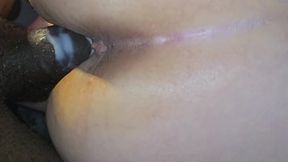 Fat Turkish amateur wife gets big black cock in her big ass doggystyle