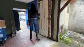 K_S I take my slave out of the dungeon to bust her balls