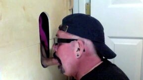 Sexy fan getting the best suck of his life in this gloryhole