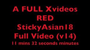 stickyasian18 cutey mimi, gets tied up, penetrated in her tight pussy & arse & then jizzed on. v14