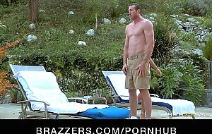 Dominant Russian MILF Diana Doll test fucks her new pool boy