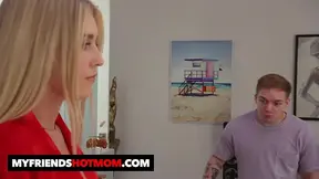 Gorgeous MILF Sarah Taylor lives out her ultimate college fantasy by
