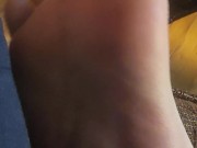 BECAUSE I KNOW YOU JUST WANNA smell AND TASTE BETWEEN MY TOES AND WORSHIP my STINKY  feet haha