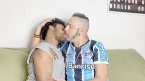 TWO VOLUPTUOUS MEN KISSING WITH EXTREME DESIRE - BY MARIO SOARES AND VITOR LIU - CLIP 4