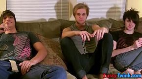 Raw blowjobs and bareback sex with young men in threeway