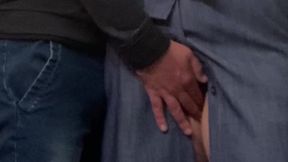 A Strange Old Man Perv In The Subway Play With My Pussy