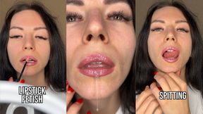 Lipstick Fetish, Spit & Control for Weak Slaves
