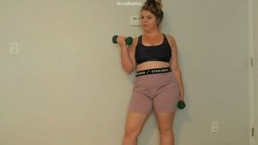 Step-Mom Workout and Sweaty Ass Eating