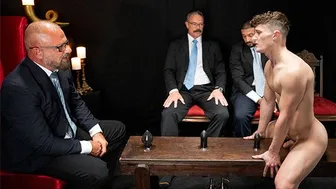 Twink Grant Ducati gets barebacked by hung suited DILFs