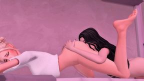 futanari stepsister seduced and subdued stepsister for hardcore sex (sims + anime hentai + sfm)