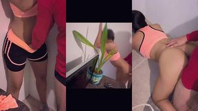 cogiendome a la muchachita de limpieza. video completo