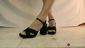 Chunky Heeled Sandals Standing Shoeplay - Kylie Jacobsx - MP4 720p HD