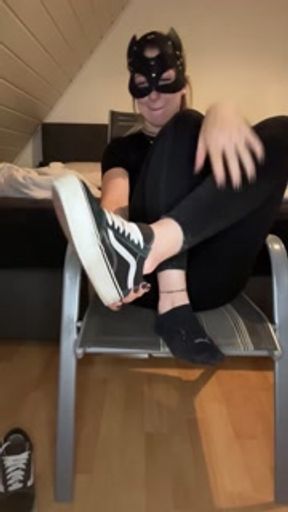 When I say kneel down, you have to do it too and now smell my sweaty socks