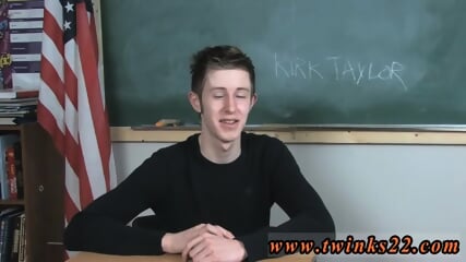 All boy gay sex Kirk Taylor is seated at a desk and there's a dude pleading him questions